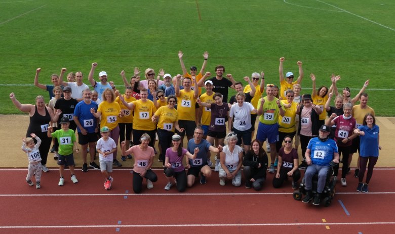 Participants à la course de soutien